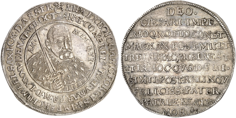 Jan Jiri I. Saský tolar 2